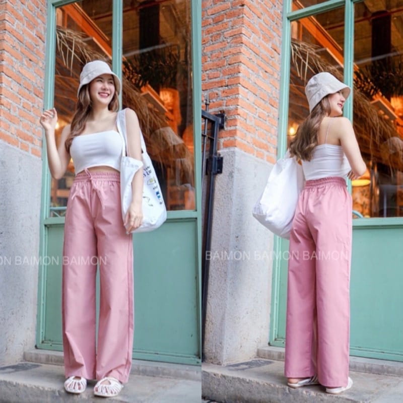 BEFAST - ZEC OOTD Wanita Celana Panjang ZIYURA / Julesa CREPE Pant / Celana Panjang Casual / Celana Kulot Kekiniaan Remaja Wanita / OOTD Ala Style Korean / Celana Polos Formal / Fashion Kerja Wanita