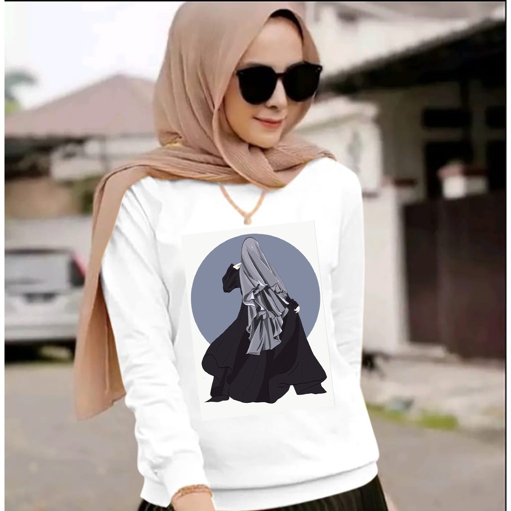 BAJU HIJAB MOON HEN -BAJU CEWEK DISTRO LENGAN PANJANG MASA KINI DAN TRENDY