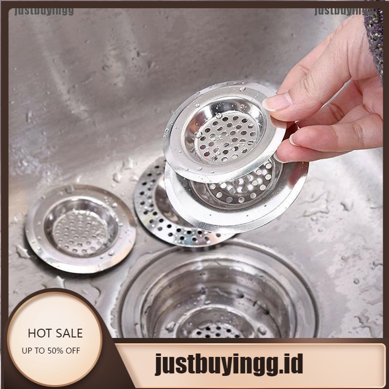 JB✪ Stainless Steel Kitchen Water Sink Strainer Cover Floor Bath Catcher Drain Plug