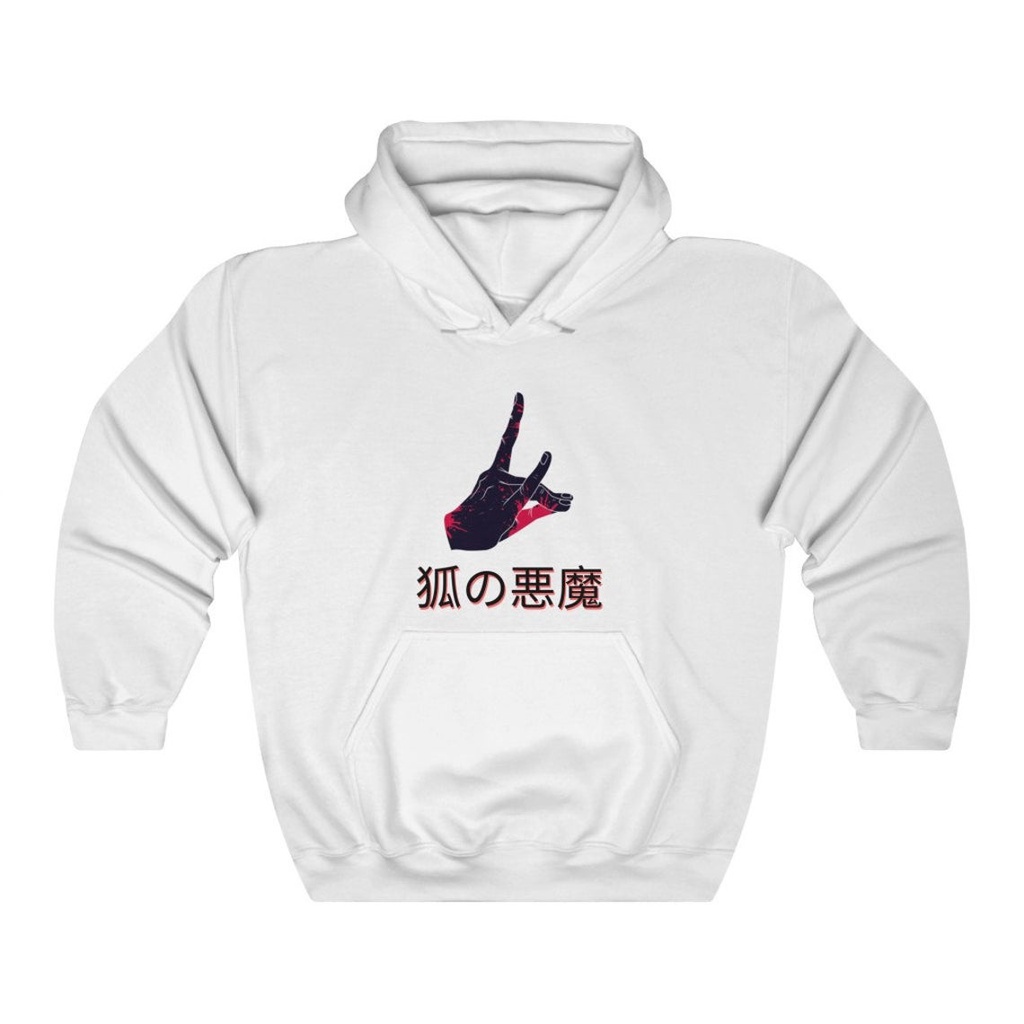 Hoodie The Fox Devil Chainsaw White Anime Manga