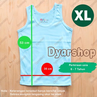 3 pc SINGLET  AGREE kids TEBAL Kaos  dalam anak anak 