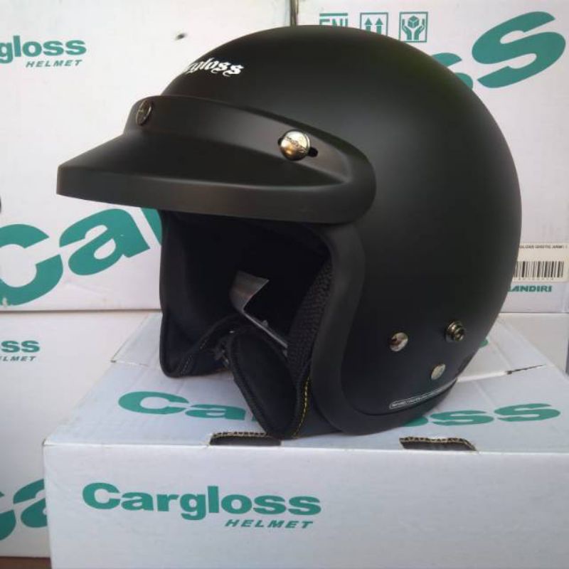 HELM CARGLOSS ORIGINAL HITAM DOFF DOP