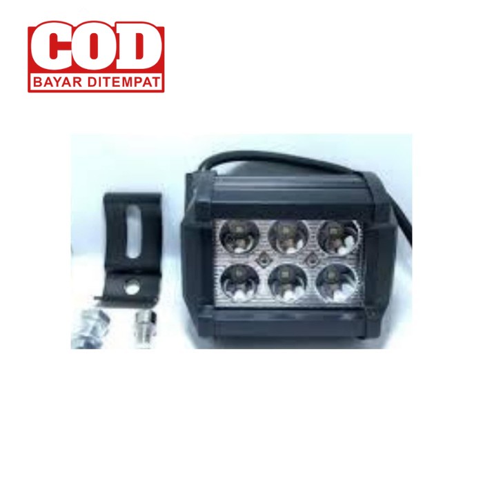 COD Lampu Tembak Sorot LED Motor 4 titik mata + Strobo Blitz