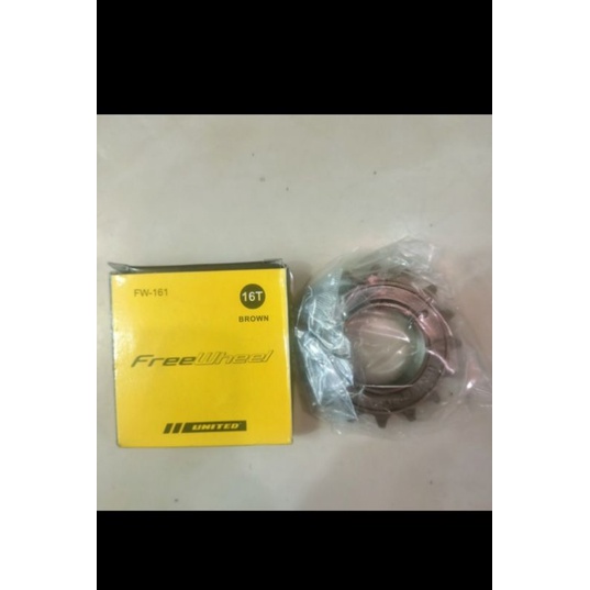 Freewheel Sepeda United 16T gear belakang sepeda singel speed
