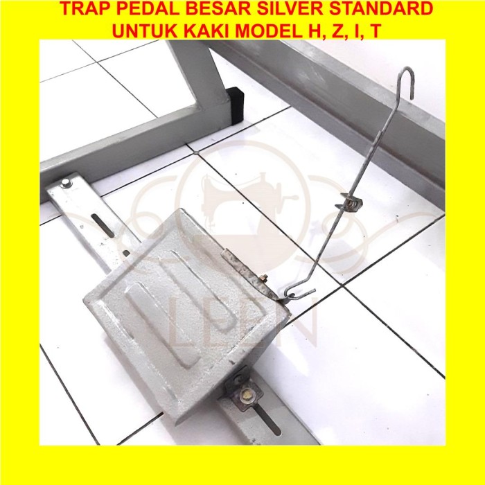 Trap Pedal Injakan Kaki Silver Standard Mesin Jahit Industri LEEN