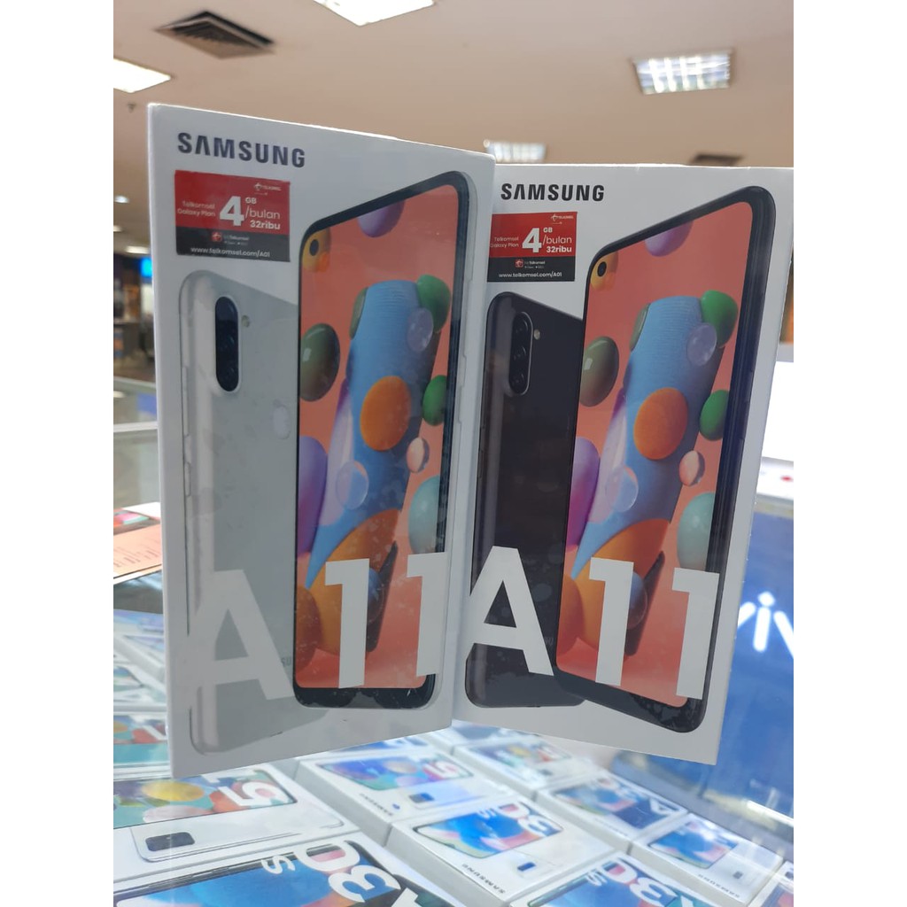 Hp Samsung Galaxy A11 putih Hitam Ram 3 Ram 32 Garansi