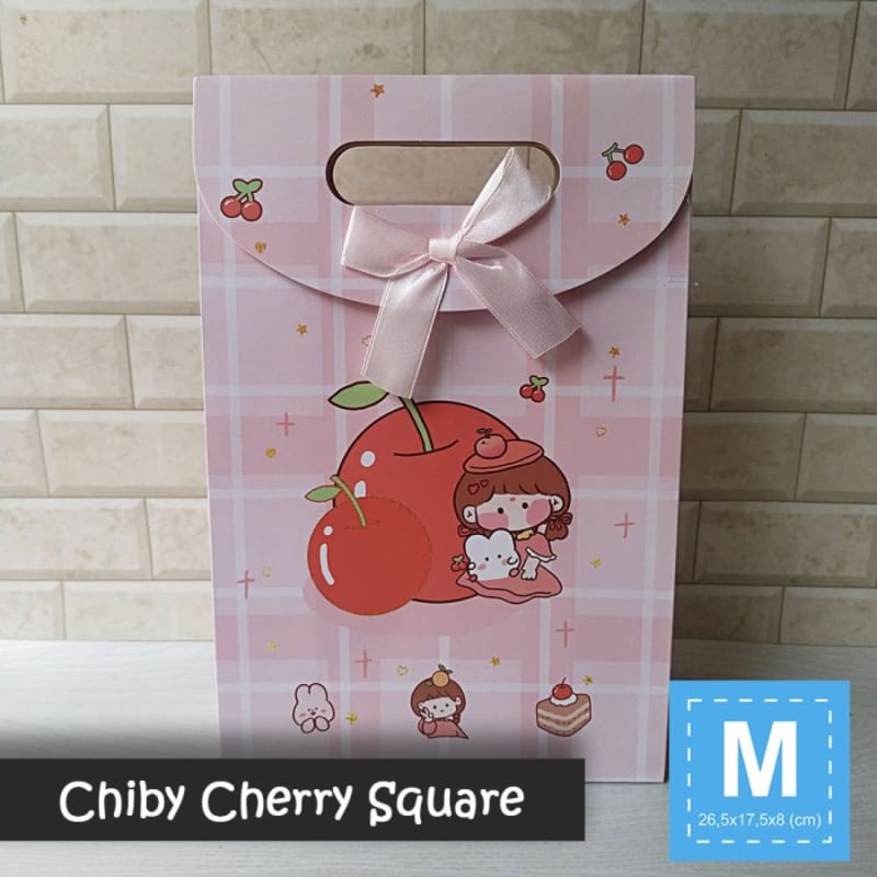 

Paper Bag Pita Motif Ukuran M / Tas Kertas Kado - Chiby Cherry