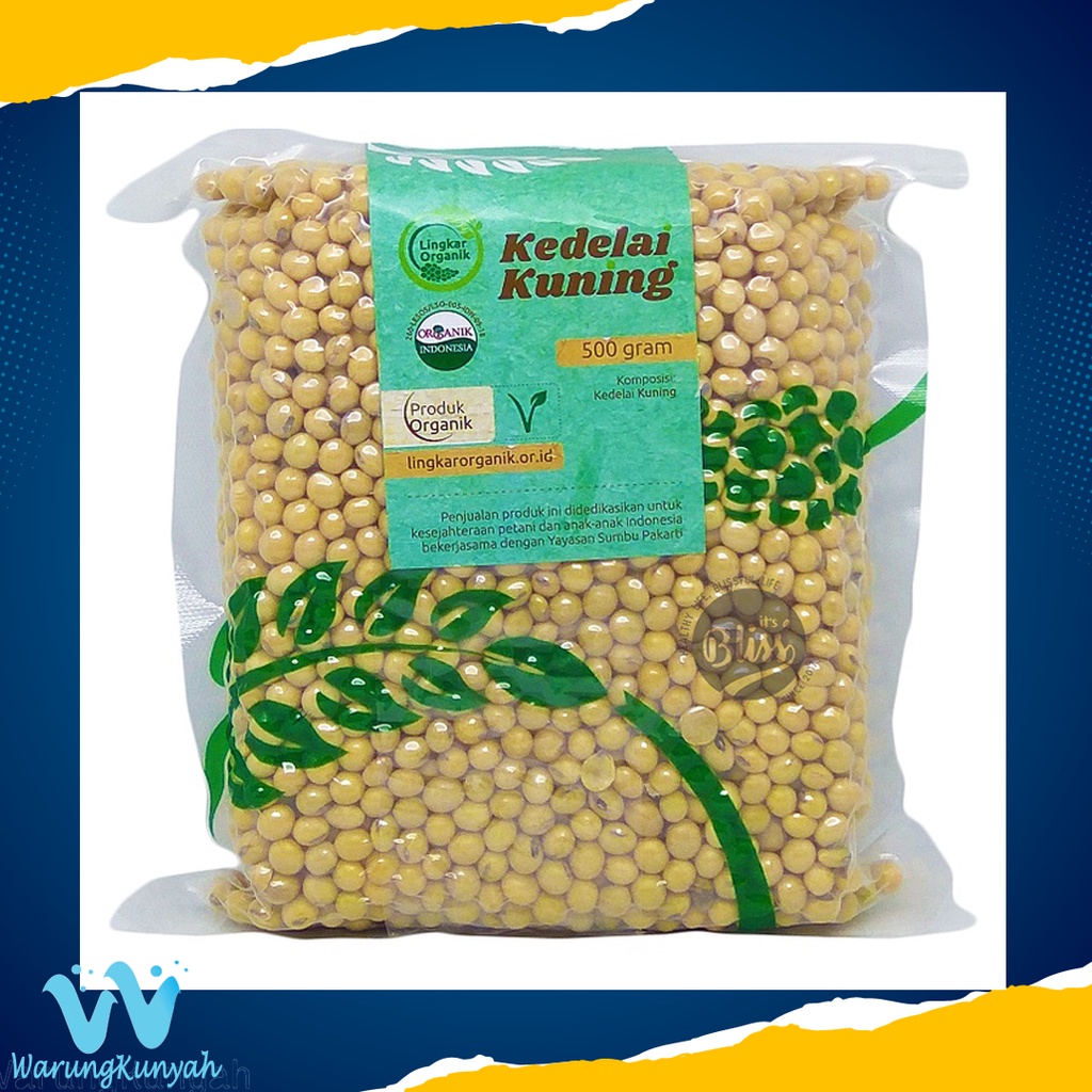 

Lingkar Organik Kacang Kedelai kuning- organic soy bean @500gram