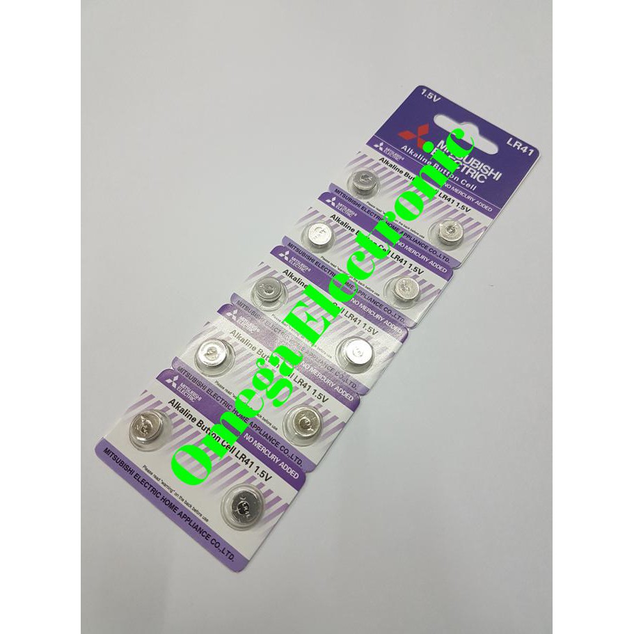 ORIGINAL Mitsubishi LR41 Baterai Battery Batre LR 41 AG 3 AG3 BERGARANSI