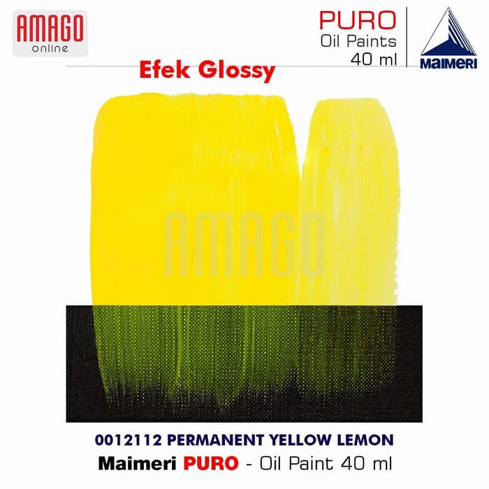 MAIMERI PURO - OIL PAINT - PERMANENT YELLOW LEMON - 40ML - M0012112