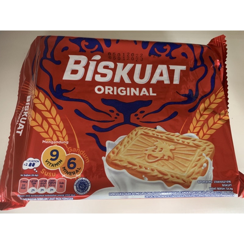 

BISKUAT BISKUIT ENERGI ORIGINAL/COKLAT 134 GR