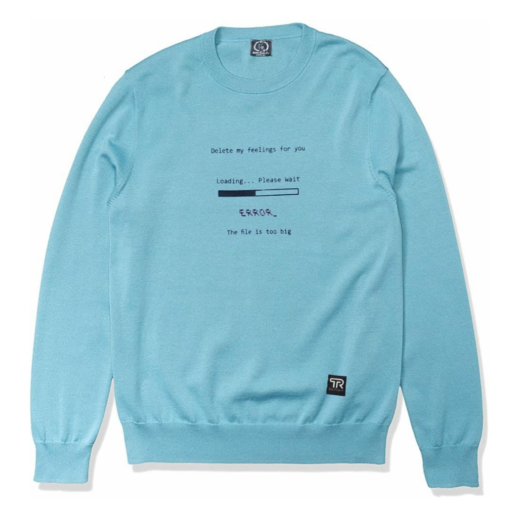 Dak Project sweater crewneck pria distro error delete my feelings for you blue sries