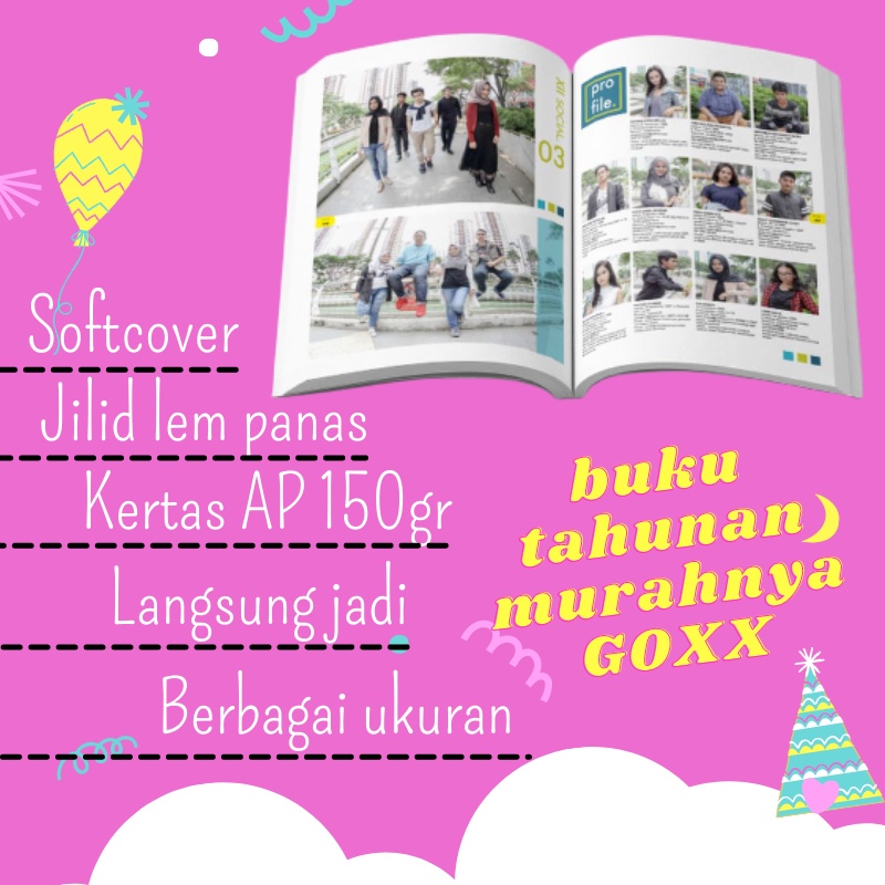JASA CETAK BUKU TAHUNAN KENANGAN SEKOLAH SOFTCOVER BERBAGAI UKURAN