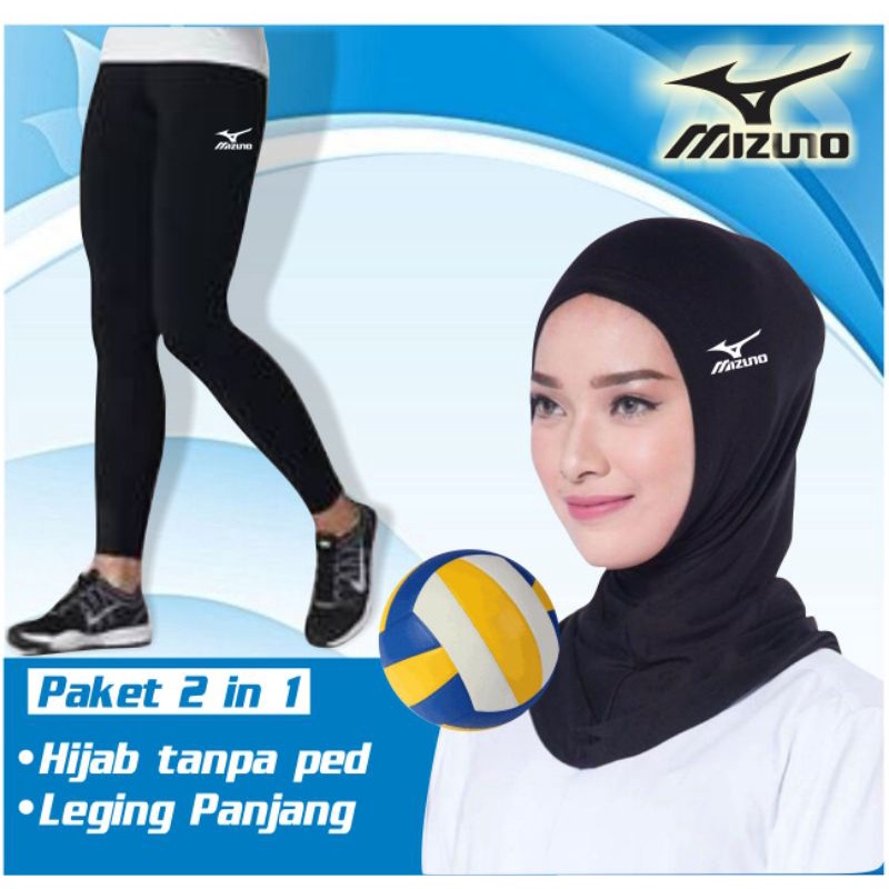 PAKET Hemat Leging panjang voli hijab voli manset deker tangan voli miz asc