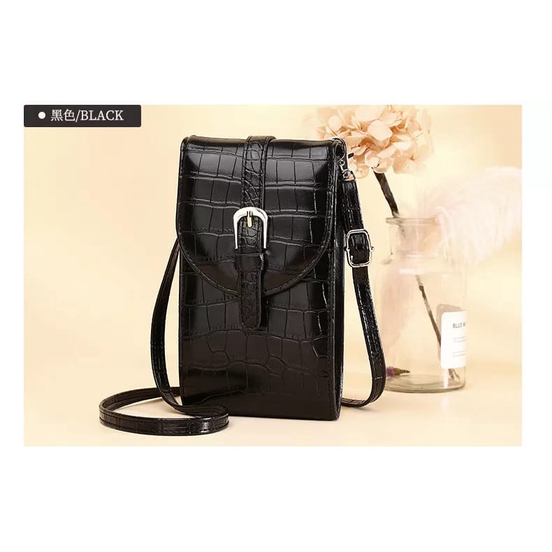 Zalfa Tas Slingbag Croco Wanita Alexandra