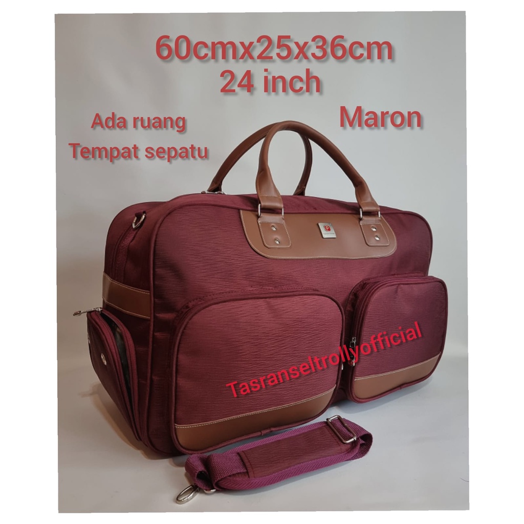 Tas Pakaian Travel Bag Polo Interclub 60cm Besar 100%original