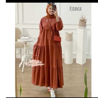 DRESS JUMBO BAHAN RAYON PREMIUM | KARENIA MIDI DRESS || SIZE S M L XL XXL XXXL 5L