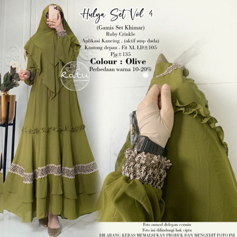HULYA SET VOL 4 | GAMIS SET KHIMAR BY RATU