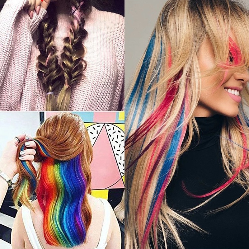 50cm Wig / Rambut Palsu Model Wanita Korea Manis Gelombang Panjang Aksesoris Mode TOTALL