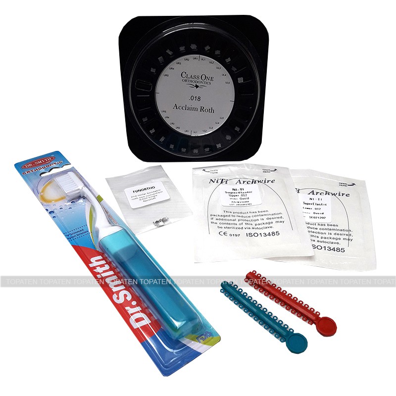 Paket Behel Permanen Bracket Ceramic Plus Sikat Set Akseoris Perawatan Gigi Rapi Teeth Behel