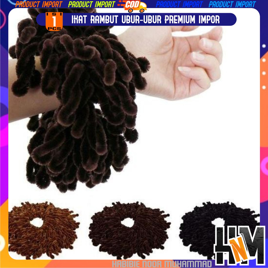 Ikat Rambut Ubur-Ubur Size Besar Impor-5