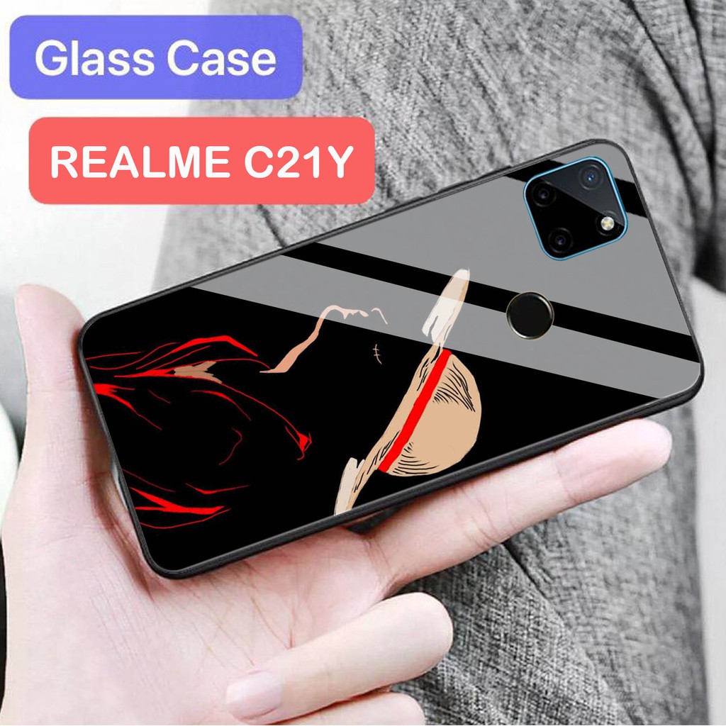 [H08] Softcase Kaca Realme C21Y - Casing Hp Realme C21Y  - Case Hp Realme C21Y