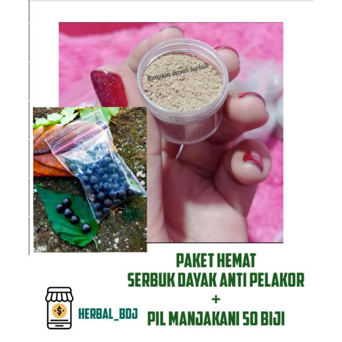 Serbuk dayak anti pelakor ramuan bujang dayak perapat miss v (kering) pil manjakani