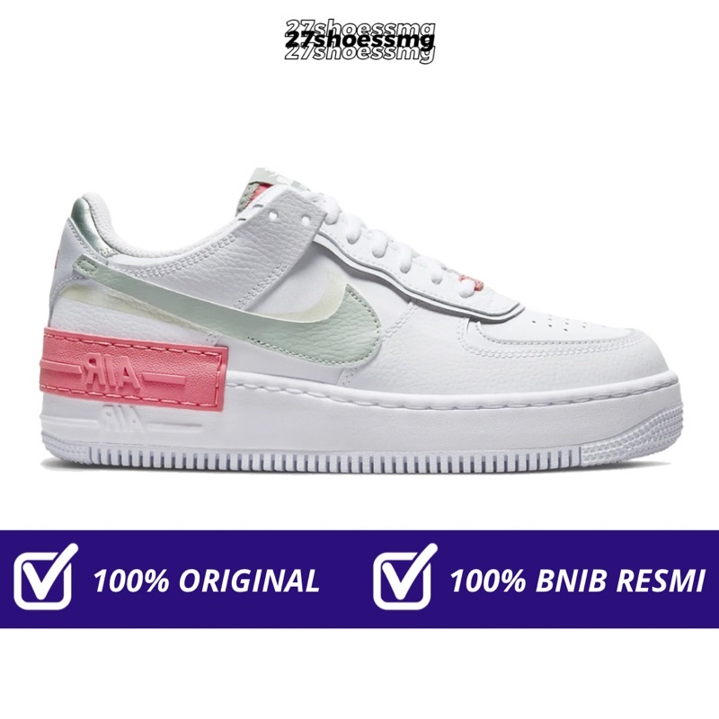 Nike Air Force 1 Shadow Seafoam Jade Smoke 100% Original Resmi Nike Store
