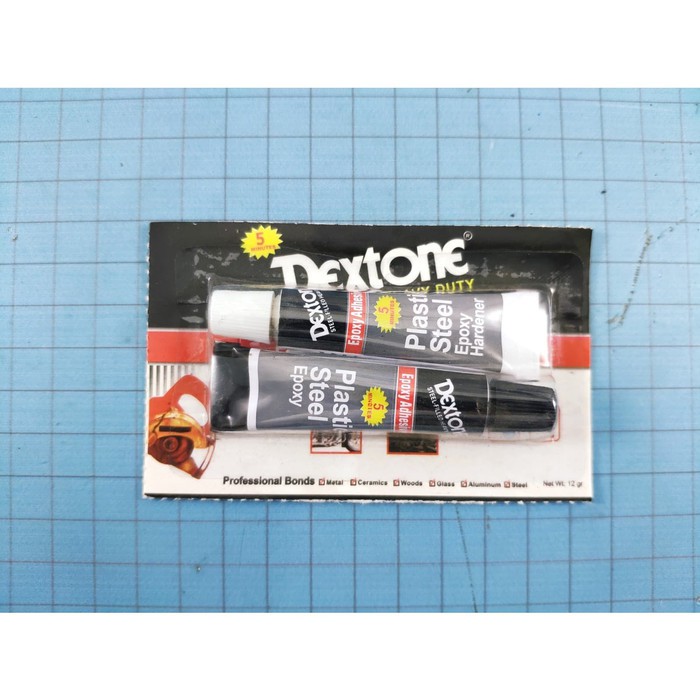 LEM BESI DEXTONE 5 MENIT 12 GRAM LEM BESI DEXTONE LEM EPOXY SERBAGUNA