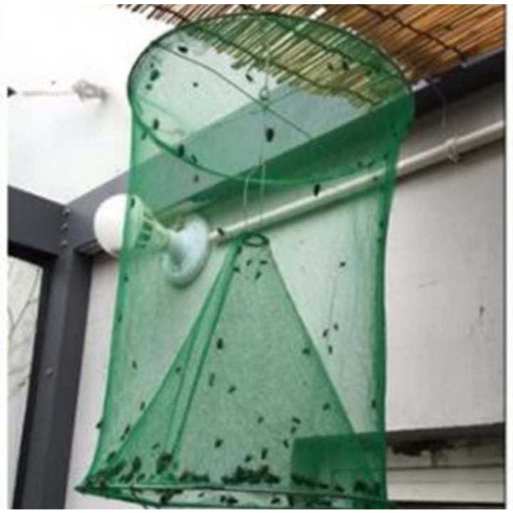 Jaring Perangkap Lalat Nyamuk / Mosquito Fly Catching Mesh Net / Alat Jaring Perangkap Nyamuk &amp; lalat 16 x 16 x 5