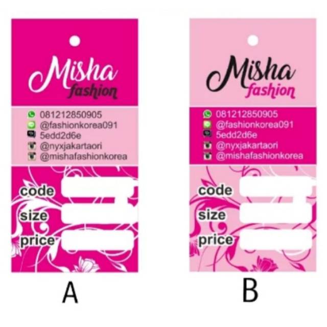 

Hang Tag/Label Baju