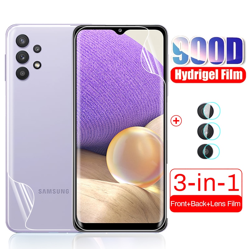 Film Hydrogel Pelindung Layar Depan Belakang Samsung Galaxy A32 A02S