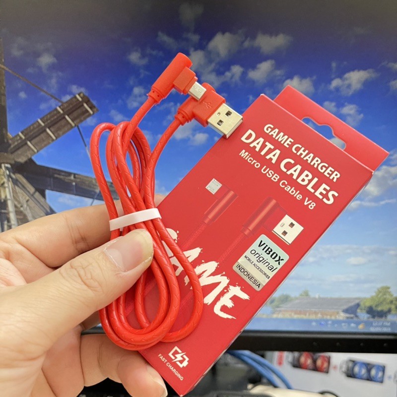 PROMO KABEL DATA VIBOX GAMING MICRO / TYPE C / IPH FAST CHARGING