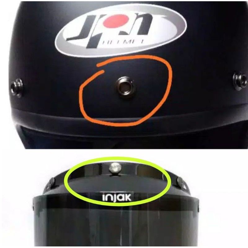 Kancing helm bogo & kancing fet topi/kaca bogo,jpn,retro,arc,cargloss,classic,ghm,mzx, DLL