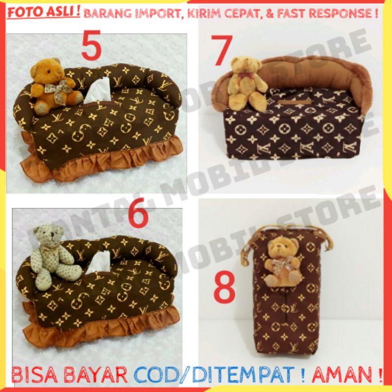 Tempat box cover kotak tissue tisu tissu TISUE CAR ORGANIZER mobil toilet KAMAR MANDI WC MEJA DAPUR 