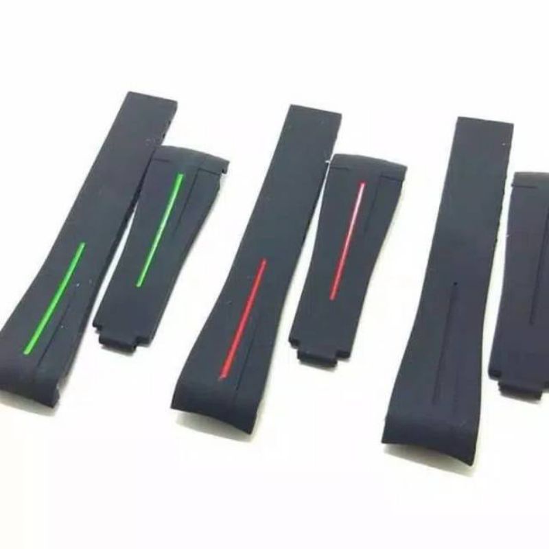RUBBER ROLEX STRAP WATCH TALI JAM TANGAN ROLEX RUBBER B
