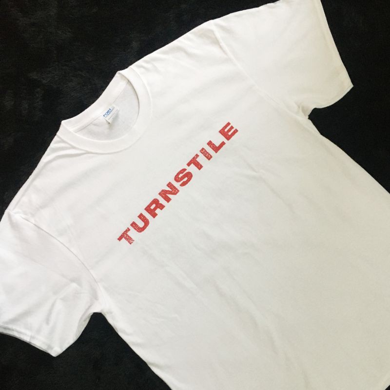 Kaos Band Turnstile " Nonstop Feeling White " Official Unisex Tee