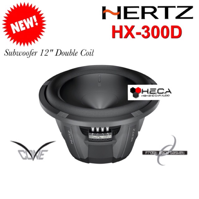Hertz HX-300D Subwoofer 12-inch Double Coil Bass Sub Mobil HX 300 D HX300D