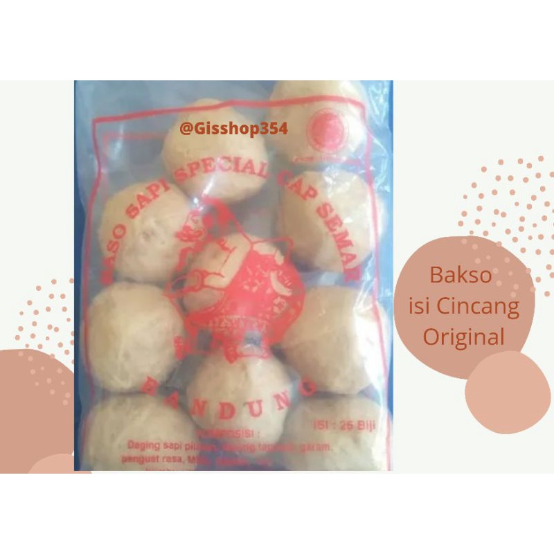 

Bakso isi cincang Cap Semar / Bakso isi Cincang original isi 10