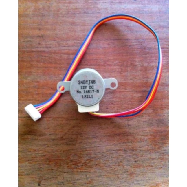 MOTOR SWING AC LG 24BYJ48 - 12 volt KUPING PANJANG SOKET KECIL 11mm x 4mm