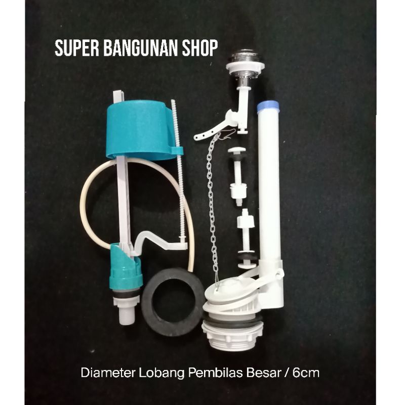 Pelampung Dalaman Closet Duduk Pencet Atas Single Flush Model Toto / Spare Part Closet Duduk / Alat