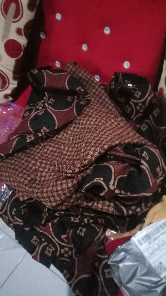 Couple Gamis Family Batik Keluarga ,sarimbit Ibu Ayah Dan Anak,baju Couple Batik Murah Seragam