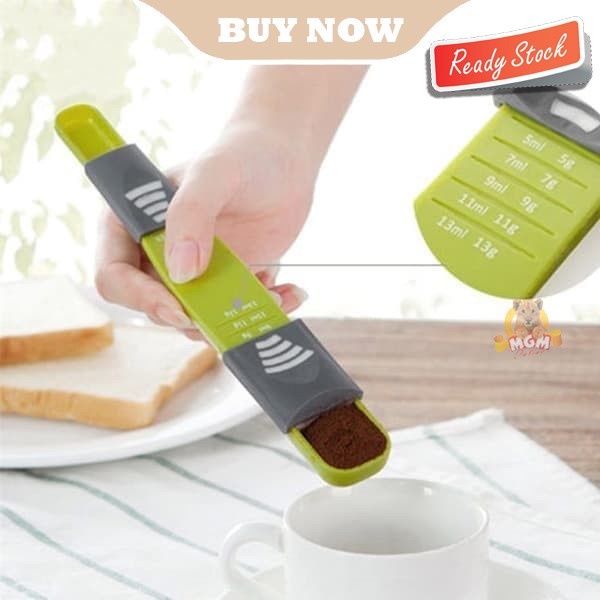 Sendok Takar Geser Sliding Measuring Spoon praktis takaran unik