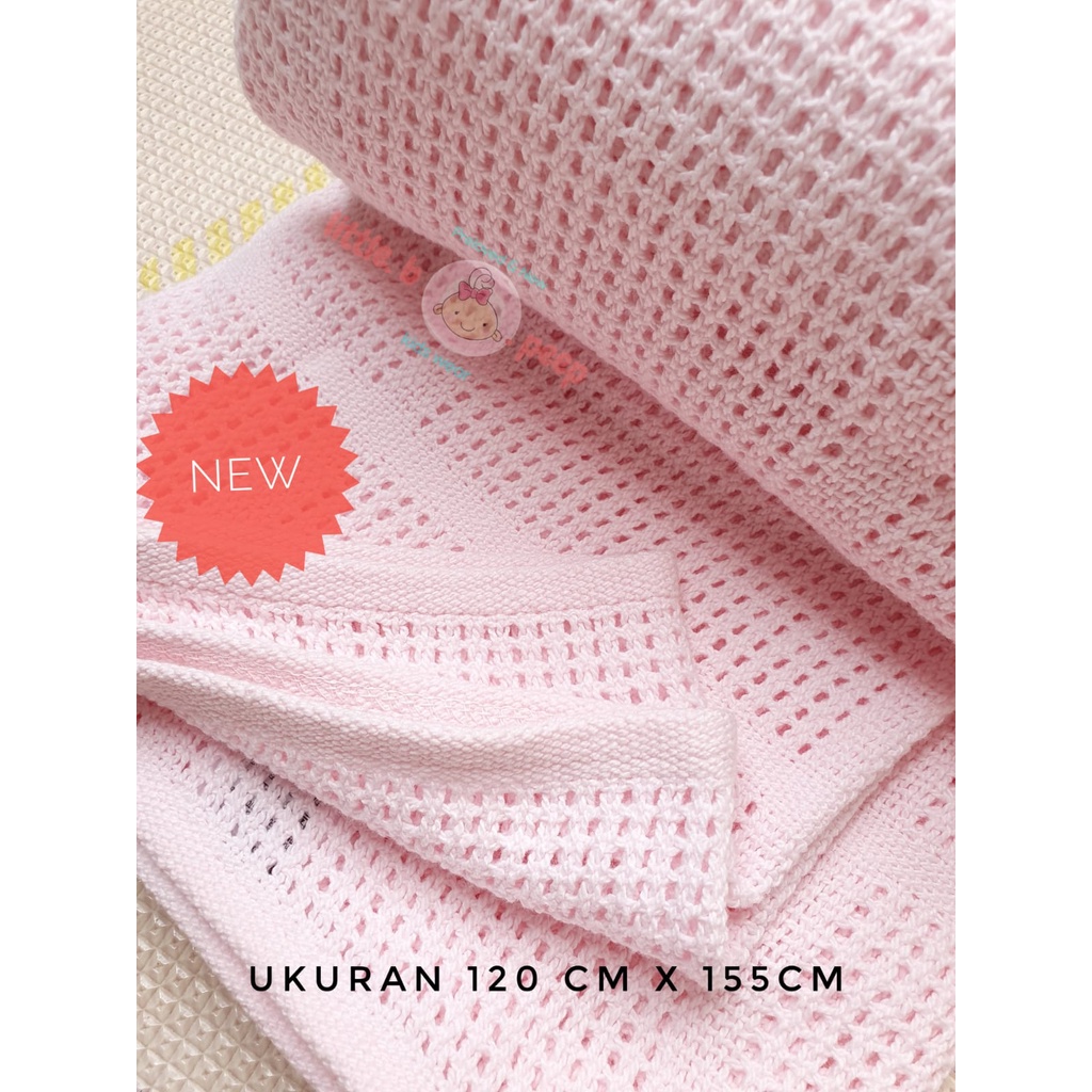 NEW MOTHERCARE Cot/ Cot Bed Cellular Cotton Blanket - selimut bayi / baby blanket / selimut motherca