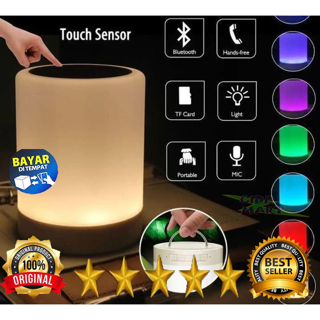 [BISA COD] SPEAKER BLUETOOTH M9 / SPEAKER BLUETOOTH CL-671 LAMPU TIDUR SMART TOUCH PORTABLE LAMP