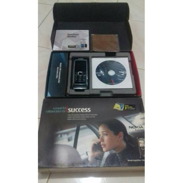 Nokia E90 Communicator FULLSET LENGKAP Original Jadul mirip 9500 9210i 9110 9000 8800 7600 7280