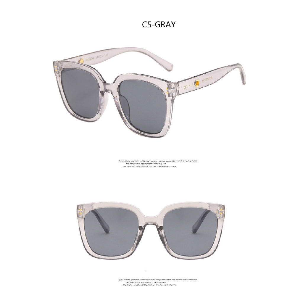 Fashion retro kuku same style square big frame men's and women's street shooting sunglasses