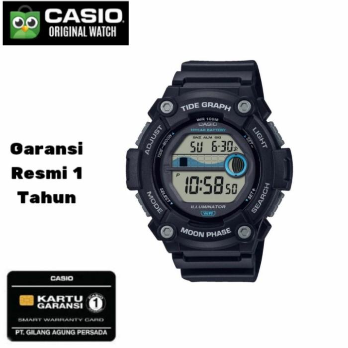Casio Illuminator / Jam Tangan Pria Digital Casio WS-1300H-1A Original