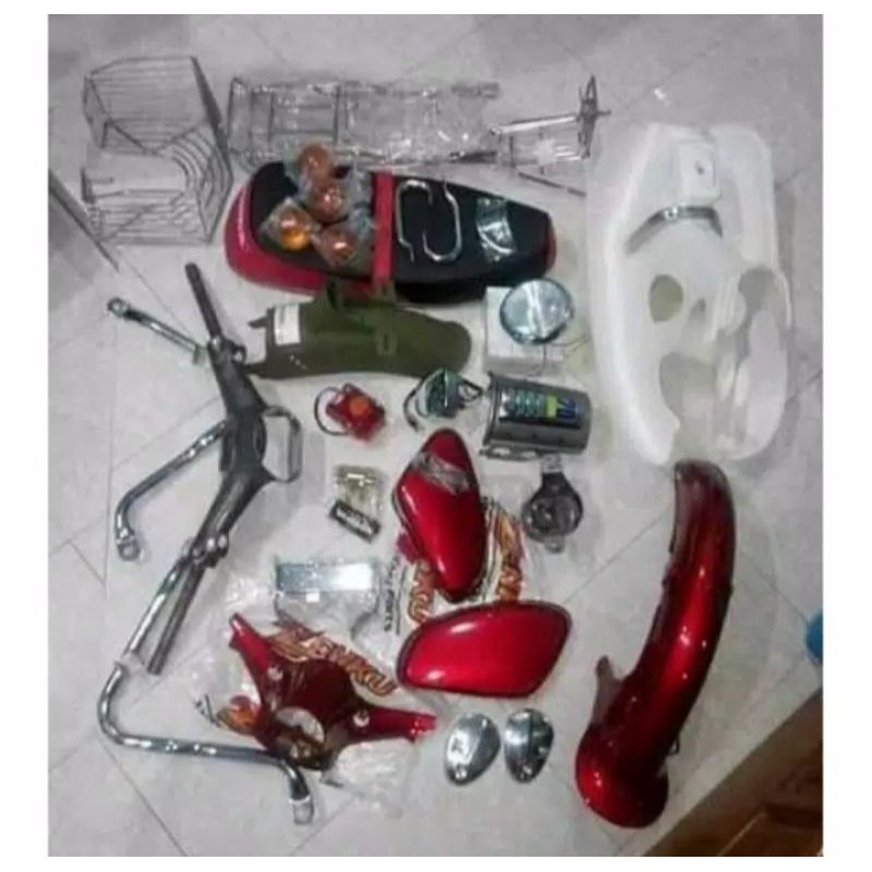 Paket Hemat Bodi Honda C70 Lengkap-Paket C70 Lengkap - sayap c70 - lampu depan c70