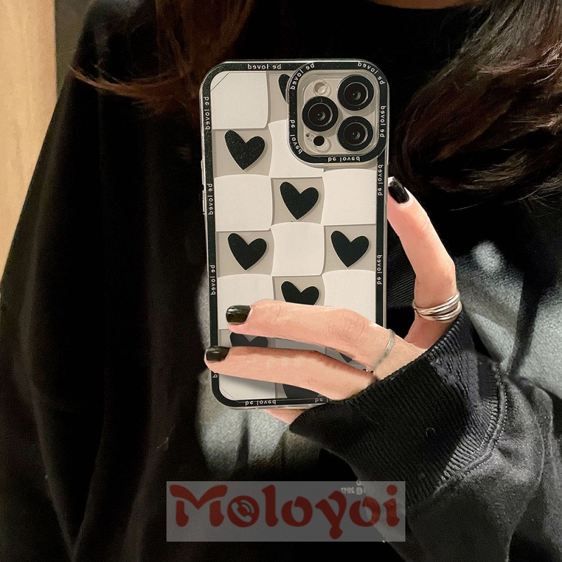 Soft Case Silikon Motif Hati Untuk Iphone 11 12 13 Pro Max Xr X Xs Max Se 2020 7 8 6 6s Plus